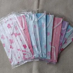 花柄使い捨てマスク10枚セット