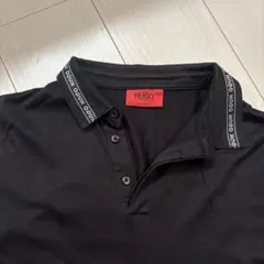 HUGO BOSS ポロシャツ ブラック ロゴ襟のサムネイル