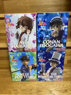 コナン フィギュア 江戸川コナン 灰原哀 怪盗キッド 赤井秀一 椅子 4体セット コナン フィギュア 江戸川コナン 灰原哀 怪盗キッド 赤井秀一 椅子 4体
