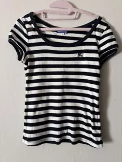 バーバリーブルーレーベル ストライプ 半袖Tシャツ 38