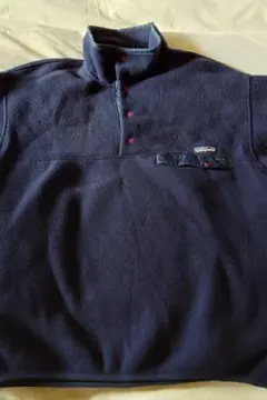美品　USA製 L パタゴニア　シンチラ　スナップT　ネイビー　90s