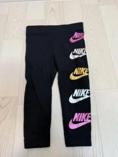 NIKE ナイキ　ベビー　レギンス　ピンク　ロゴ　メタリック　黒　キッズ