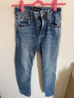 ZARA ザラ デニム 切りっぱなし ジーンズ ダメージ スキニー