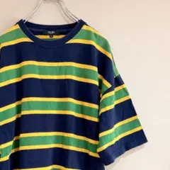 BEAMS HEART マルチボーダー Tシャツ Sサイズ ネイビー