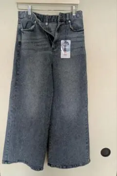 coca　MOVE DENIM ムーブデニムワイドパンツ 　LT BLUE　Lのサムネイル
