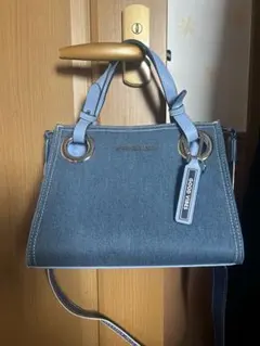 サマンサベガのデニムハンドバッグ 青