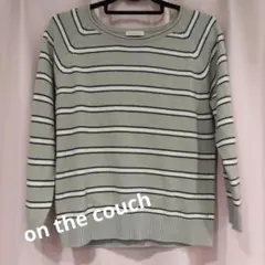 on the couch ボーダーセーター フリーサイズ