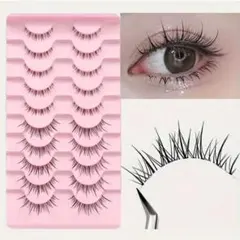 マツエク風❣️ふわふわ3d mink つけまつげ　柔らかミンク　4ペア マツエク風❣️ふわふわ3d mink つけまつげ 柔らかミンク 4ペア