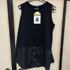 しまむら おかだゆり レイヤードタンクトップ トップス 大きいサイズ 5L