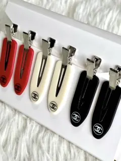 新品 CHANELシャネル ヘアクリップ ヘアピン ノベルティ 6本セット