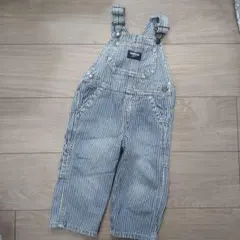 OSHKOSH ストライプオーバーオール