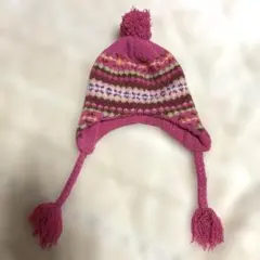 カラフルストライプニット帽 48-50cm