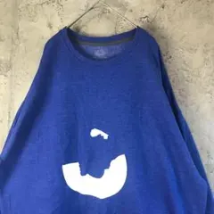 A3868古着　スウェット　ブルー　90s Y2K