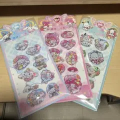 ウォーターシール　キャラクターシール 3枚セット