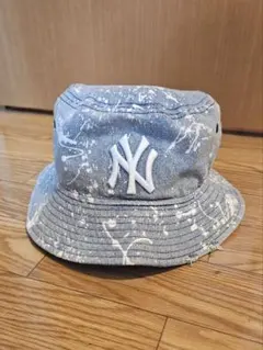 ニューエラ newera バケットハット ヤンキース ウォッシュドデニム 別注