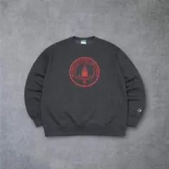 Champion スウェット トレーナー BSU カレッジロゴ プルオーバー L