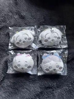 ちいかわマスコットミラー　~リボン~ 【うさぎ×2 ハチワレ×1 ちいかわ×1】