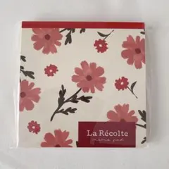 La Récolte 花柄 メモ帳 4柄 100枚 ラボクリップ レッドのサムネイル