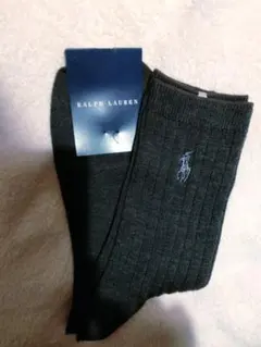 ラルフローレン レディースソックス ダークグレー