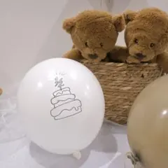 ハーフバースデー 半年 バルーン 誕生日 風船 1/2 シンプル