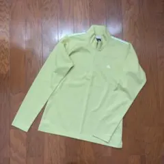 adidas アディダス ゴルフウエア ハイネックシャツ ライムグリーン M