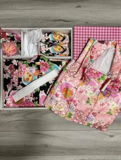 七五三 子供用 着物セット 花柄