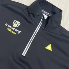 ルコックゴルフ　半袖ハーフジップジャケット　ストレッチ　ジャージー　L 極美品