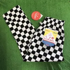 クックマン シェフパンツ 定番モデル チェック柄 チェッカー柄 白黒 Lサイズのサムネイル