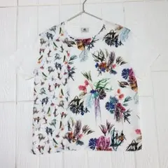 PS Paul Smith ボタニカル柄Tシャツ M 美品 フローラル 白のサムネイル