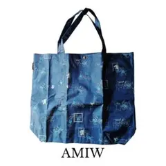 InRed付録 AMIW ミッキー＆ミニー 上質ビッグトート ネイビー A4可のサムネイル