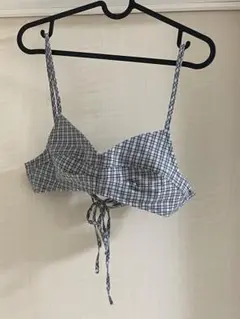 チェック柄 コットン ビスチェ Fサイズ