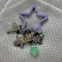 【レア希少】ディズニーストア キーチェーン キーホルダー ティンカーベル　レトロ