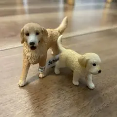 ゴールデンレトリバー　親子セット　Schleich