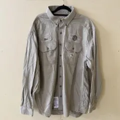 Carhartt FR XL ベージュ 長袖シャツ　古着