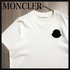 【美品☆高級モデル☆ワッペンロゴ】モンクレール Tシャツ 半袖 入手困難