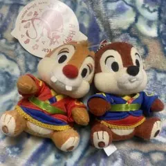 ディズニー チップ&デール ぬいぐるみバッジ ぬいぐるみ 2012年お正月