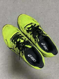 asics 蛍光イエロー スパイク・シューズ