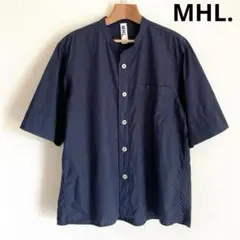 MHL. エムエイチエル （マーガレットハウエル）　バンドカラー半袖シャツのサムネイル