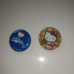 ハローキティ 缶バッジ　サンリオ