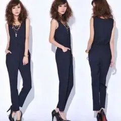 新品送料無料♪カジュアルなノースリーブサロペット(00299)