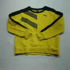 ★PUMA キッズトレーナー 130サイズ イエロー系 長袖トップス