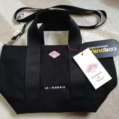 ダントン★コーデュラナイロン★2wayショルダーバッグ★DANTON トート 黒