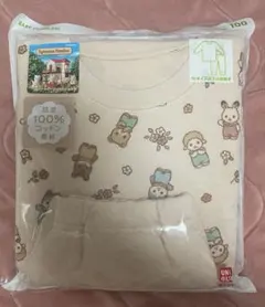 新品未開封　ユニクロ　シルバニアファミリー　キルトパジャマ　キッズ　100サイズ