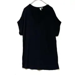 2594 エイソス チュニック風 Tシャツ レディース 32 XS相当 ブラックのサムネイル