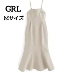 GRL グレイル マーメイドキャミジャンパースカート キャミワンピース M