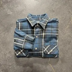 90s USA製Levi's ALASKAヘビーネルシャツヘビネル青ブルーグレー