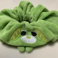 お茶犬 おてて付き ふわふわシュシュ