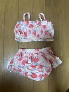花柄水着　80サイズ