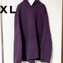 32 HEAT フリースパーカー 【XL】パープル フード付き 大きいサイズ
