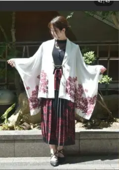 彼岸花着物袖トップスのサムネイル